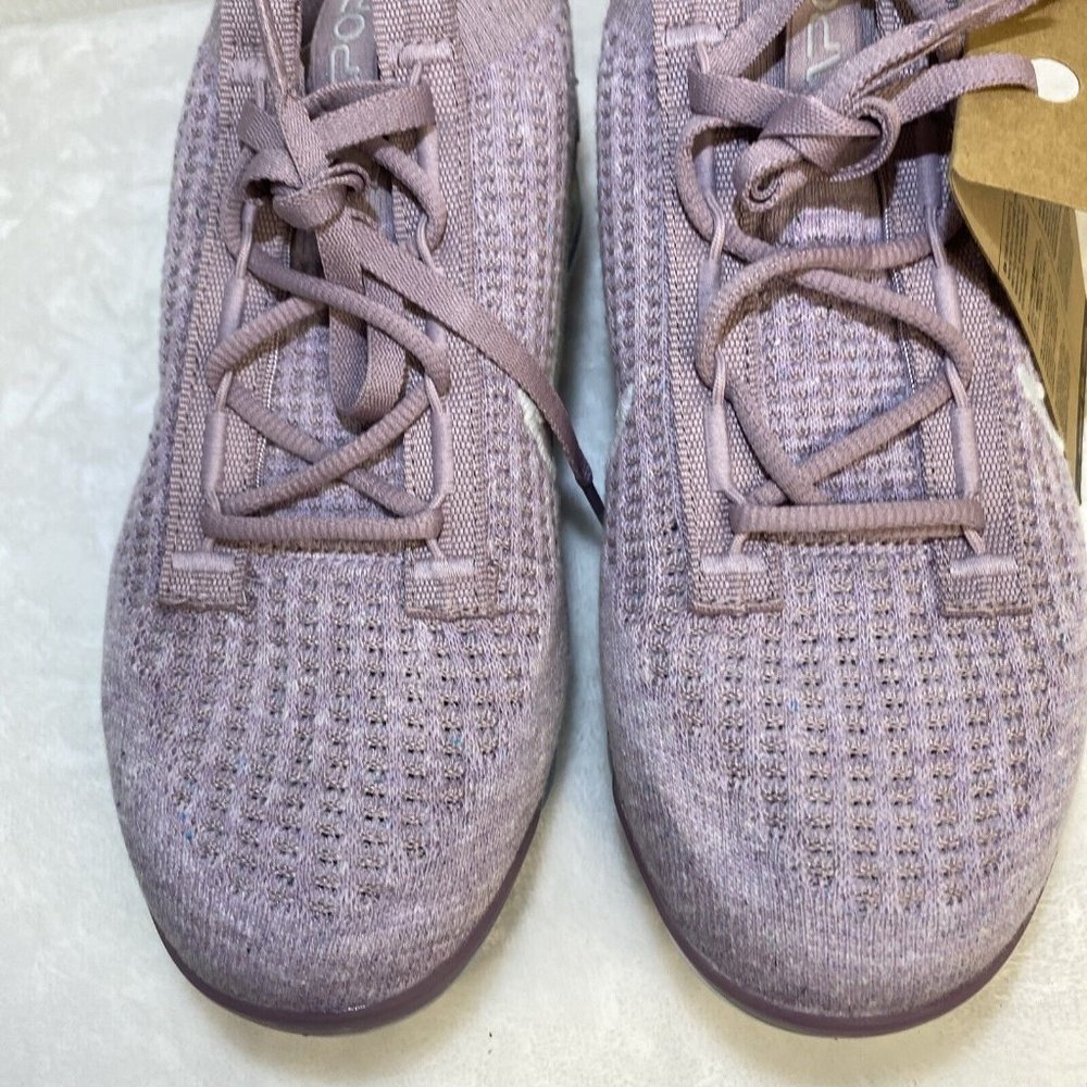 Nike Women's Purple Knit VaporMax Style Athletic Shoes - Picture 4 of 11